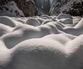 Martuljški slapovi - pot pozimi