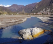 Most na Soči - izpraznjeno jezero